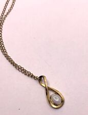 Vintage Dainty Gold filled GF opal pendant and chain necklace picture