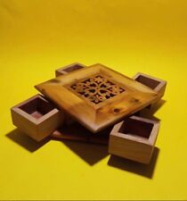 Handmade 7*7 In Thuya Wood Lockable Chest Art made in Morocco – Express Shipping picture