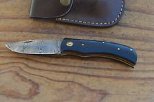 damascus custom made folding knife Laguiole Type From The Eagle Collection 7492 picture