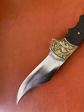 NEW Custom Engraved Rigid USA R9 Apache Finger Grove 5-1/8” Lockback Knife picture