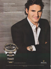 2010 Rolex Oyster Datejust II Watches - Roger Federer - Magazine Print Ad Photo picture