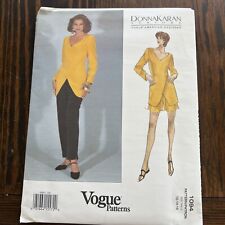 Vintage VOGUE Sewing Pattern #1094 Donna Karan Tunic Skirt Pants 12/14/16 UC/FF picture