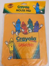 Vtg Crayola Mouse Pad Crayons Box NIP Computer Accessory picture