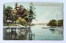 Webster MA Massachusetts Lake Charcoggagoggmanchaugagogg Scenic Postcard A8 picture