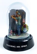 Franklin Mint Vietnam Memorial Wall Sculpture Touching His Spirit LE Domed picture