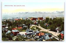 Postcard Bird's Eye View Salt Lake City Utah UT picture