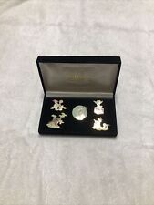 WDCC Disney 5 Pin Set 1999 Retired Bambi Daisy Donald Duck Wolf Tinkerbell Case picture