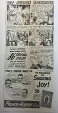 Prince Albert Ol Judge Robbins R J Reynolds Tobacco Co Print Ad VTG June 1940 picture