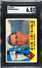 1960 TOPPS BASEBALL DON DRYSDALE CARD #475 SGC 6.5 EX-NM+ picture