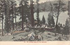 Hand Colored Postcard An Outing Camp By The Lakeside Cordelia, California~126225 picture