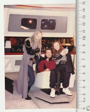 Vtg 1990s Star Trek Cosplayers Capt Kirk Seat Fat Nerd Universal Expo Convention picture