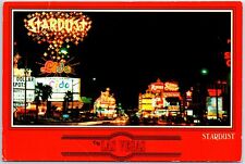 VINTAGE POSTCARD CONTINENTAL SIZE THE STARDUST HOTEL ON THE LAS VEGAS STRIP 1970 picture