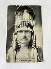 Antique 1900s RPPC El Reno OKLA JIM GOULD Indian Curios Native American ONE PC picture