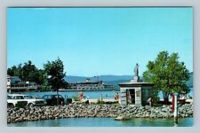 Weirs Beach NH Endicott Rock Lake Winnipesaukee New Hampshire Vintage Postcard picture