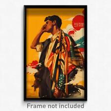 Brazilian Movie Poster - Man Feeling Humiliation, Bright Multicolored Scarf picture