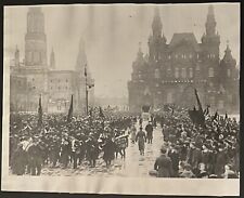 1925 Photo Type 1-Russian Celebration Of 1917 Revolution In Moscow picture