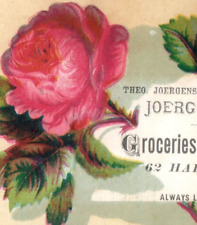 1870s-80s Theo. Chase Joergen's Bros. Groceries & Provisions Jersey City P137 picture