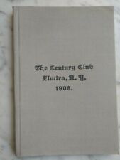 1909 The Century Club Elmira NY Social Club Book & Member List picture
