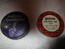 2 Vintage Tin Containers; Hollywood Reproductions & Scotch Cellophane Tape picture