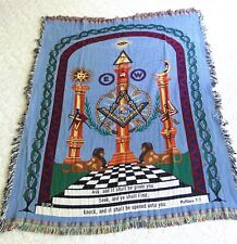 MASONIC MASTER MASON TAPESTRY, 51X62” LIMITED EDITION, LAST ONE picture