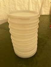 Vintage Tupperware #882 Small Hamburger Freezer Keepers Set Of 8 With One Lid picture