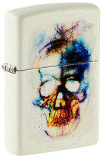 Zippo Skull Print Design Glow in the Dark Matte Windproof Lighter, 48563 picture