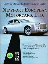 2005 Rolls Royce Phantom Dealer Newport Advertisement Print Art Car Ad J830A picture