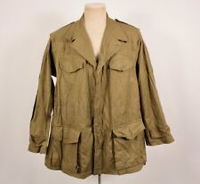 Men's VTG 1953 NOS French Army Cotton Field Jacket Sz 49 XL 1950s 50s Indochina picture