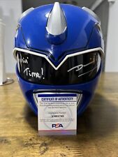 Blue Power Ranger Helmet  Signed By David Yost COA  #3 picture