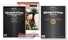 25 BCW Magazine Bags And Boards Resealable Acid Free - Archival picture