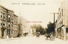 MI, Morenci, Michigan, RPPC, North Street, Business Section, 1919 PM, No 187-20 picture