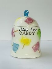Vintage Rare  RING FOR CANDY Bell Canister  By Royal Sealy Japan  6.5” picture