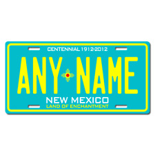 Personalized New Mexico License Plate for Bicycles, Kid's Bikes & Cars Ver 3 picture