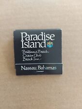 Vintage Matchbook Paradise Island Nassau Bahamas Unstruck picture