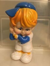 Vintage Russ Berrie Baseball Player Coin Bank, Oakland 1973 picture