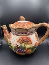 Fitz and Floyd/Omnibus Harvest Time Teapot 7