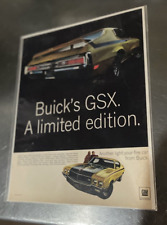 Vintage 1970 Buick GSX Limited Edition Car Print Ad Man Cave Wall Art picture