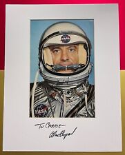 ALAN SHEPARD MERCURY & APOLLO MATTED PHOTO HAND SIGNED INSCRIBED PICTURE PROOF A picture