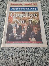 New York Newsday Aug 16,1995 Goodbye #7 Funeral of Mickey Mantle & 1 Topps #7 picture