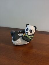Boehm Panda Resting with Bamboo Porcelain Figurine 40238 USA MINT picture