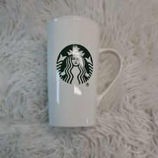 Starbucks 16 oz 2015 Tall White Coffee Latte Tea Mug Green Mermaid Logo  picture