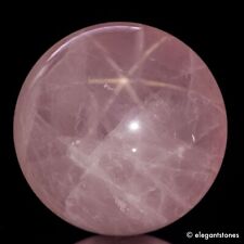 669g 78mm Natural Pink STAR Rose Quartz Crystal Sphere Healing Ball Chakra Decor picture