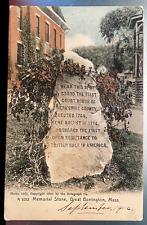 Vintage Postcard 1905 Memorial Stone, Great Barrington, Massachusetts (MA) picture