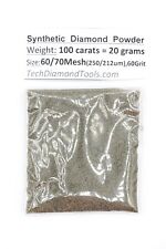 Diamond Powder 60/70 Mesh (250 / 212) 60 Grit, Weight = 100 Carat = 20 Gram picture