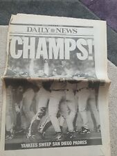 new york yankees daily news newspaper Oct 22 1998 world series champs mlb paper picture