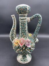 Vintage Ornate Italian Reticulated Porcelain Lamp/Lamp Base, Capodimonte picture