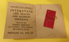 ANTIQUE VICTORIAN TRADE CARD NEEDLE BOOK INSURANCE CHATTANOOGA TN picture