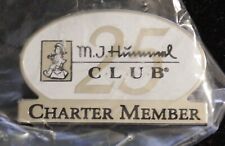 2 MJ Hummel Collectible Club Pin Charter Member 25th/ 20th Year MINT picture