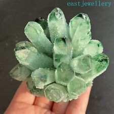 310g+ Natural Raw Green Ghost Phantom Geode Cluster Mineral Specimen Crystal 1PC picture