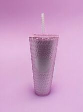 Starbucks 2024 Matte Light Pink Chain Link Soft Touch Grande Tumbler picture